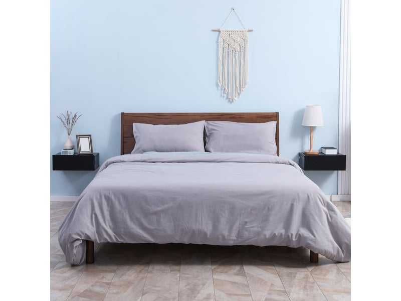  Ensemble de 2 tables de chevet flottantes modernes en bois pour chambre à coucher, 40 x 30 x 15 cm, noires  - Conforama C