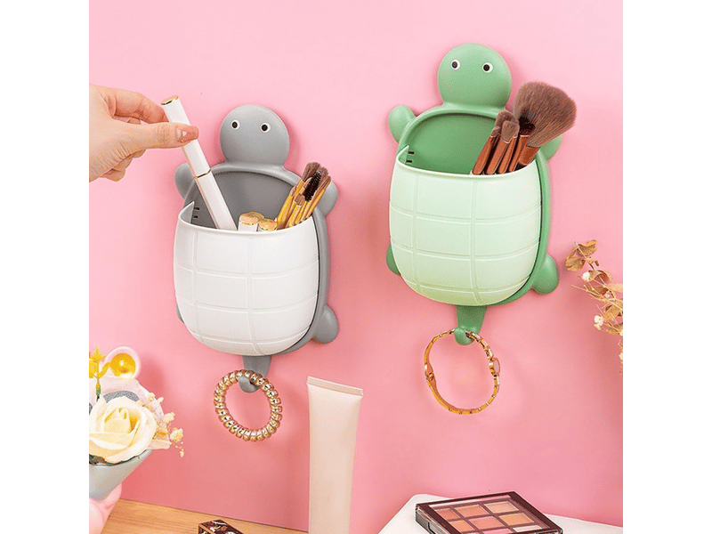  Lot de 3 porte-brosses à dents en forme de tortue mignonne, organisateur de rangement mural pour salle de bain  - Conforama D