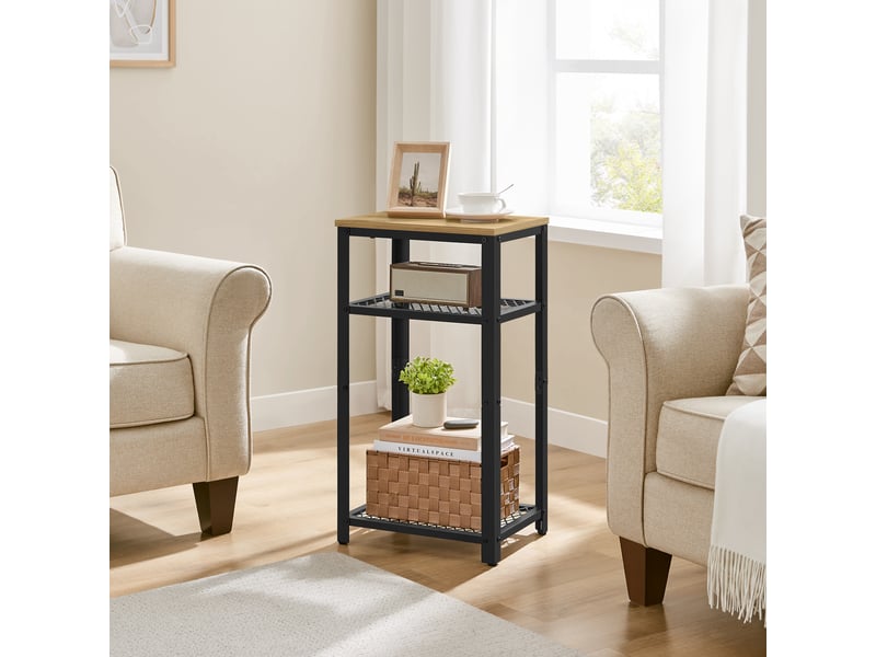  Table de chevet - leobert - chêne artisan - 40 x 30 x 75 cm  - Conforama B