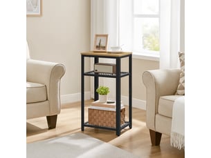 Table de chevet - leobert - chêne artisan - 40 x 30 x 75 cm