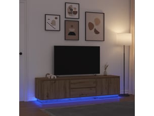Meuble tv coloris marron 193.5 cm <strong></strong>  <strong></strong>