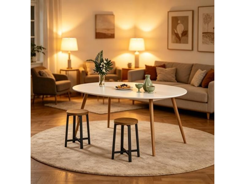  Chaises de cuisine chic – latérales (2 pièces) pour salle à manger, salon et salle d’attente – sur site  - Conforama B