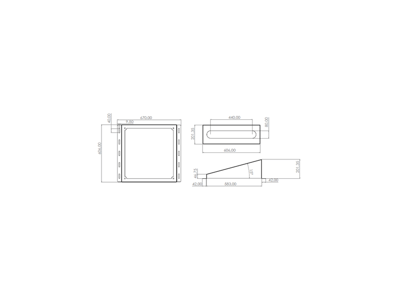  Support tv mural caisson 033-5500  - Conforama B
