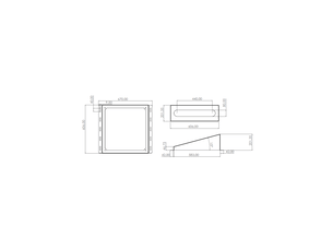 Support tv mural caisson 033-5500