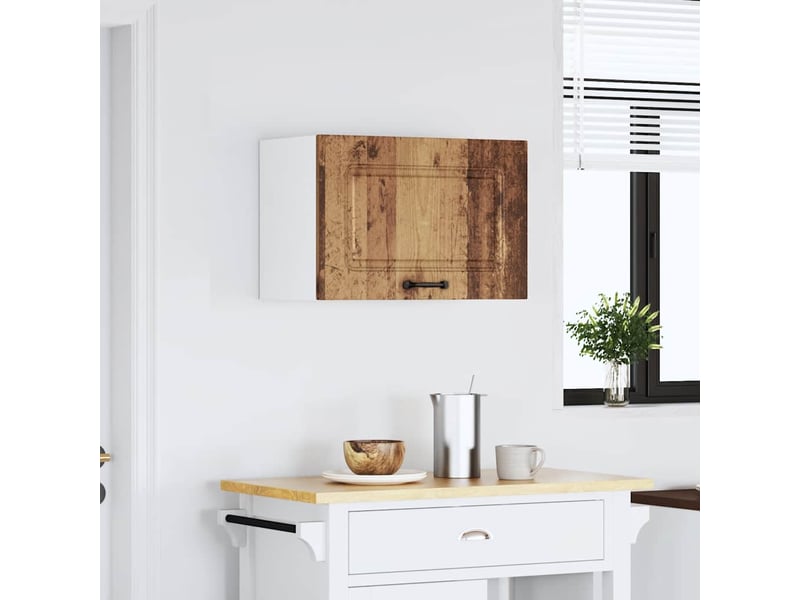  Meuble de rangement, armoire murale de cuisine kalmar vieux bois bois d'ingénierie shl7257  - Conforama C