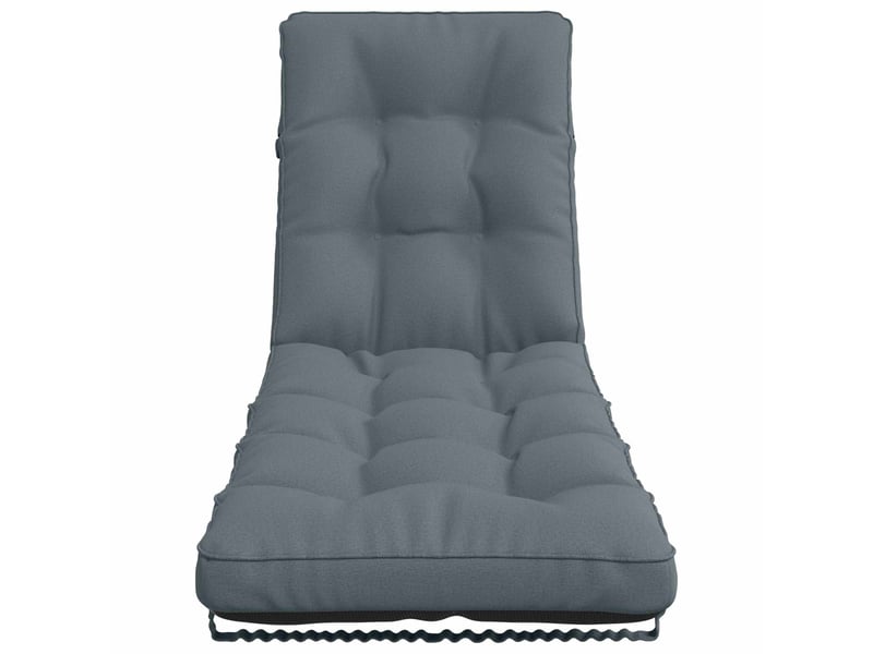 Coussin de transat, coussin pour bain de soleil vianen 100 % polyester bleu 200 x 55 x 8 cm cf56273 - Conforama D