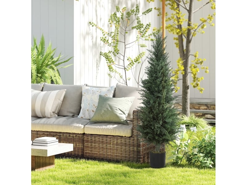  Cyprès artificiel 40x40x120 cm résistant aux uv vert  - Conforama C