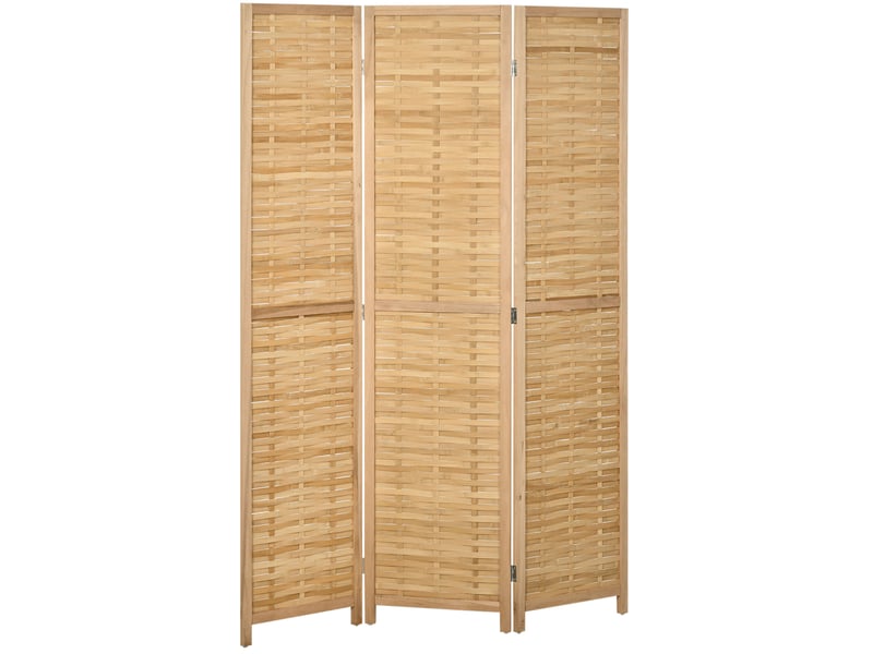  Paravent 3 panneaux pliable en bambou 120 x 170 cm homvra  - Conforama A