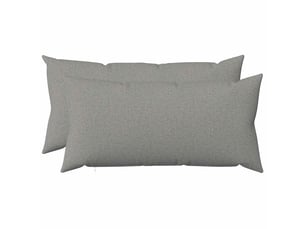 Lot de 2 coussins avec oreiller, coussins décoratifs heerlen gris nuage tissu cf50239