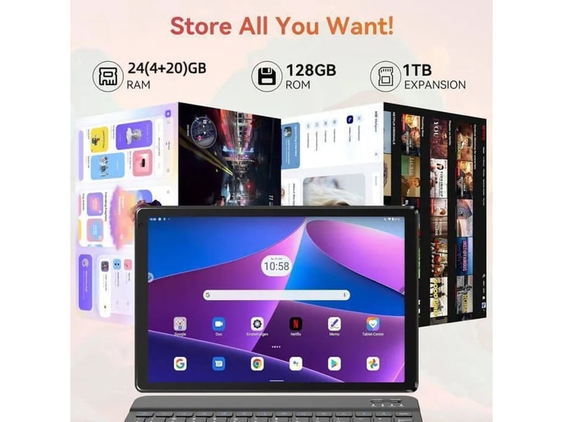  Tablette tactile 10 ips android 15 octa-core 24 go ram 128 go rom 413542_AAAPO14303_6_DROPFR - Conforama D