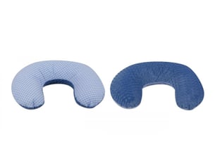 Coussin c d’allaitement bleu à crreaux – bleu