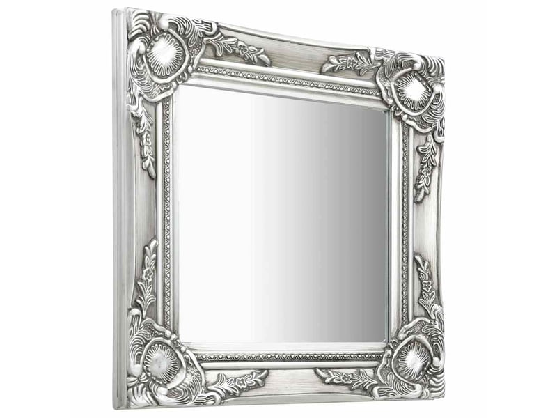  Miroir mural style baroque 40x40 cm argenté cf62878  - Conforama A