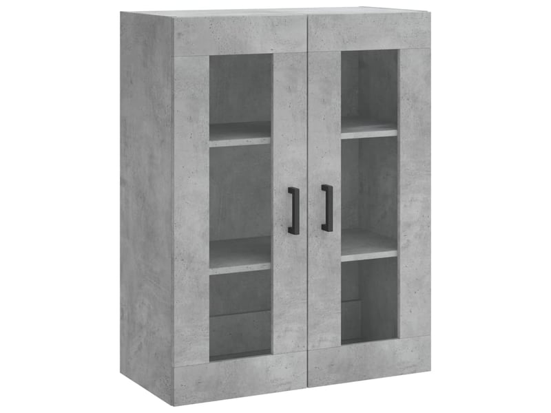  Buffet haut - bahut - meuble de rangement gris béton 69,5x34x180 cm bois d'ingénierie  - Conforama E