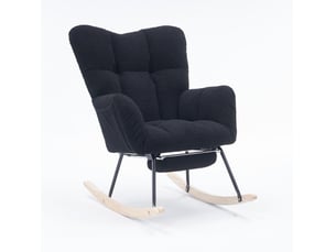 Pouf / repose pied MIVRAY   noir