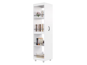 Bibliotheque coloris blanc 5 étagère(s) <strong>ELVMI</strong> <strong></strong> - 40 cm x 160.5 cm