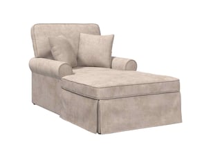 Fauteuil relax manuel VIDAXL Polyester beige