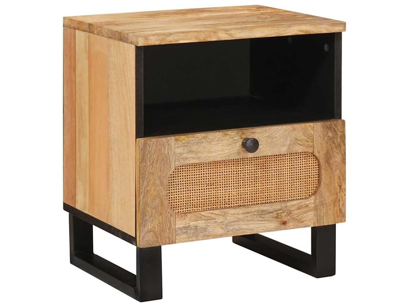  Table de chevet - cabinet de chevet - table de nuit 2 pièces naturel 40 x 33 x 46 cm  - Conforama A