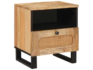 Table de chevet - cabinet de chevet - table de nuit 2 pièces naturel 40 x 33 x 46 cm