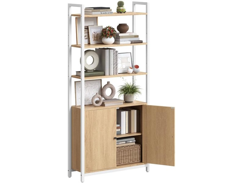  Bibliothèque verticale design épuré réglable 24 x 60 x 159,5 cm pour salon chambre en aggloméré noir 12_0011307  - Conforama A