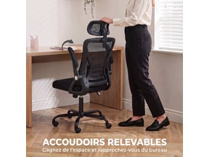 Chaise de bureau <strong></strong> <strong></strong> avec assise réglable en hauteur
