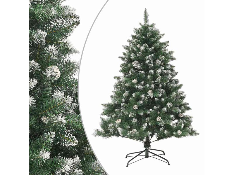  Sapin de noël - arbre de noël artificiel avec support 150 cm pvc  - Conforama B