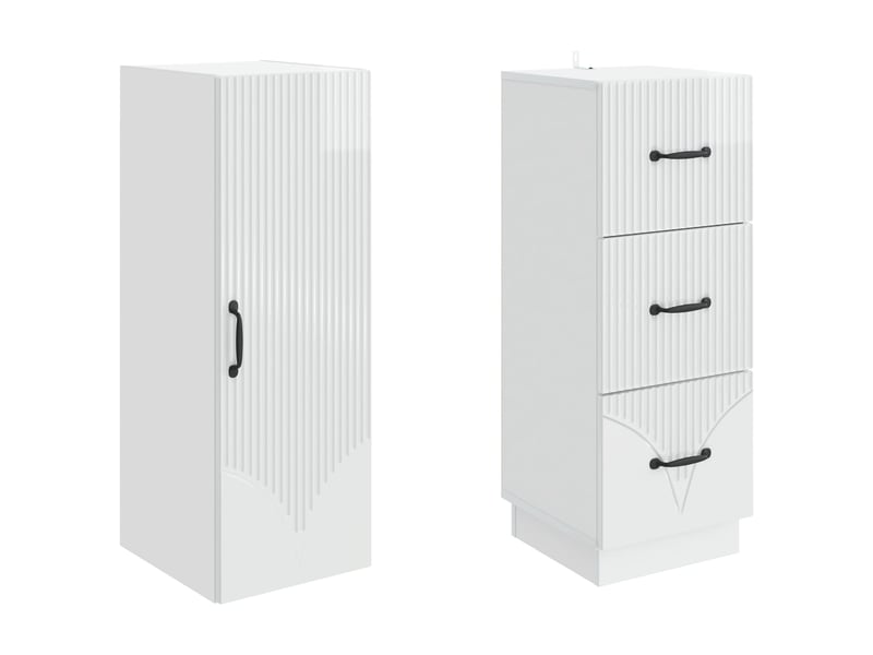  Ensemble de meubles 2 pcs, rangement de salon 33 x 34,5 x 87 cm bois d'ingénierie shl3653  - Conforama D