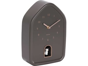 Horloge murale modern kitty marron