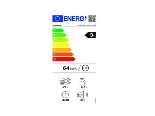 Lave vaisselle largeur 60 cm <strong>ELECTROLUX</strong> KL82B500S - 14 couvert(s)