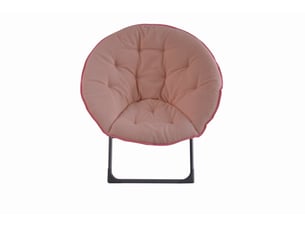 Fauteuil fixe MEULVA  Tissu bouclette rose vendu A l'unité
