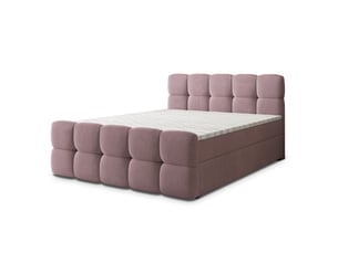 Lit avec rangement 160x200 cm <strong>MASSENO</strong> <strong></strong> coloris rose
