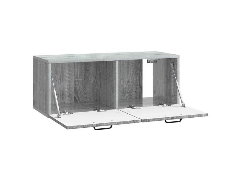  Meuble tv - banc tv - meuble de rangement mural sonoma gris 78,5 x 31 x 30 cm bois d'ingénierie  - Conforama E