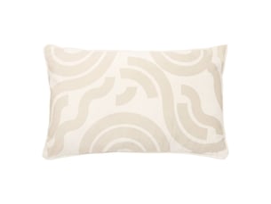 Coussin lilou rectangulaire 30x50cm blanc