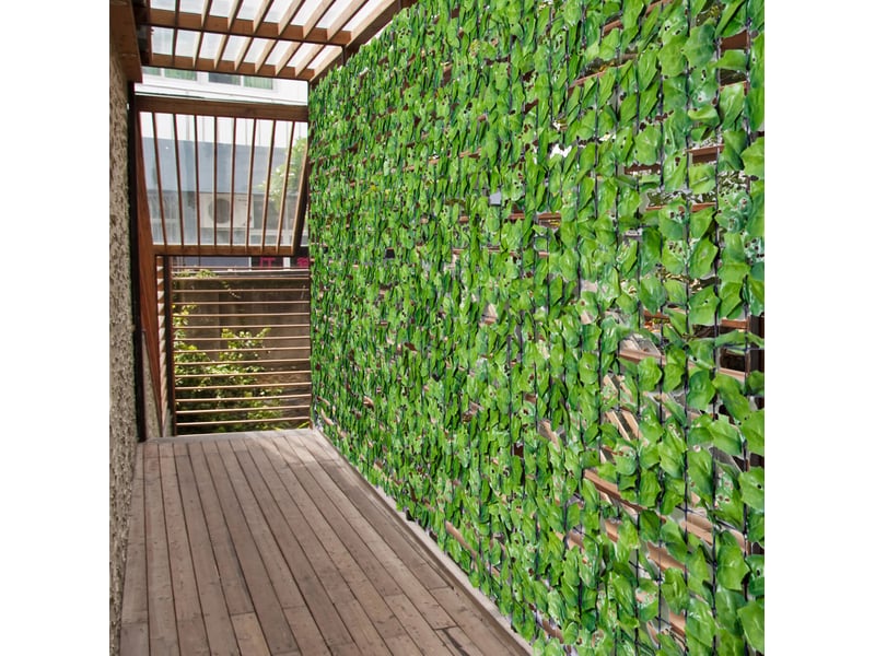  Haie artificielle occultante 300 x 150 cm – vert clair – feuillage pe résistant aux uv et intempéries  - Conforama B
