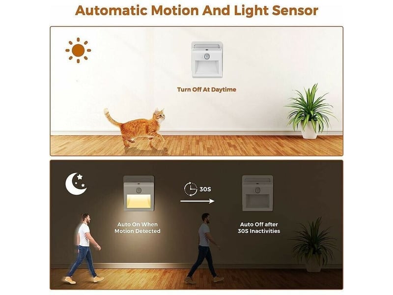  Veilleuse enfant led[lot de 2],veilleuse prise electrique dimmable avec détecteur mouvement et lumière, lampe nuit pourchambre bébé, placard  - Conforama B