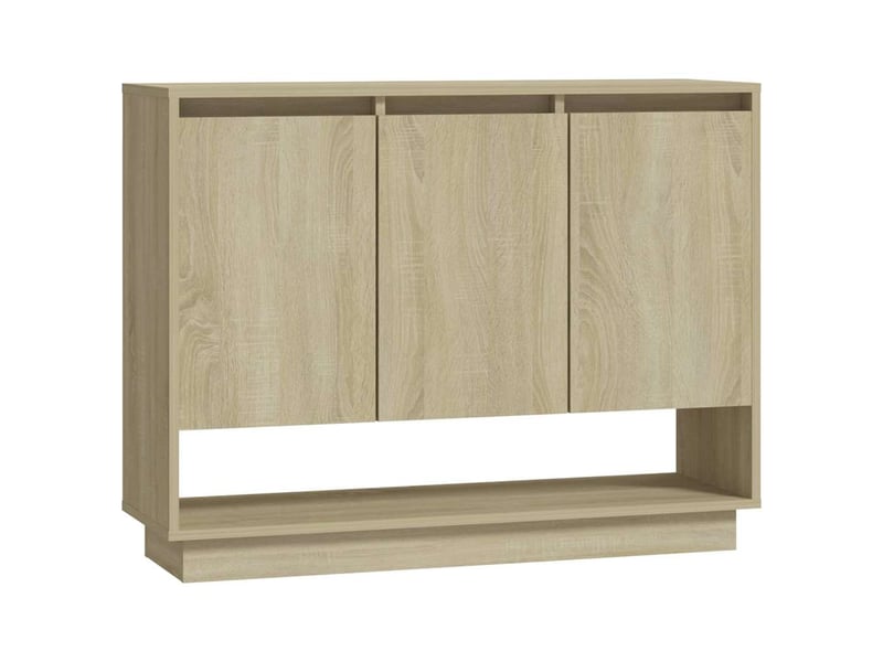  Buffet - bahut - meuble de rangement chêne sonoma 97x31x75 cm bois d'ingénierie  - Conforama A