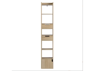 Étagère de rangement sur pied, meuble moderne polyvalent, bibliothèque et buffet salon cuisine