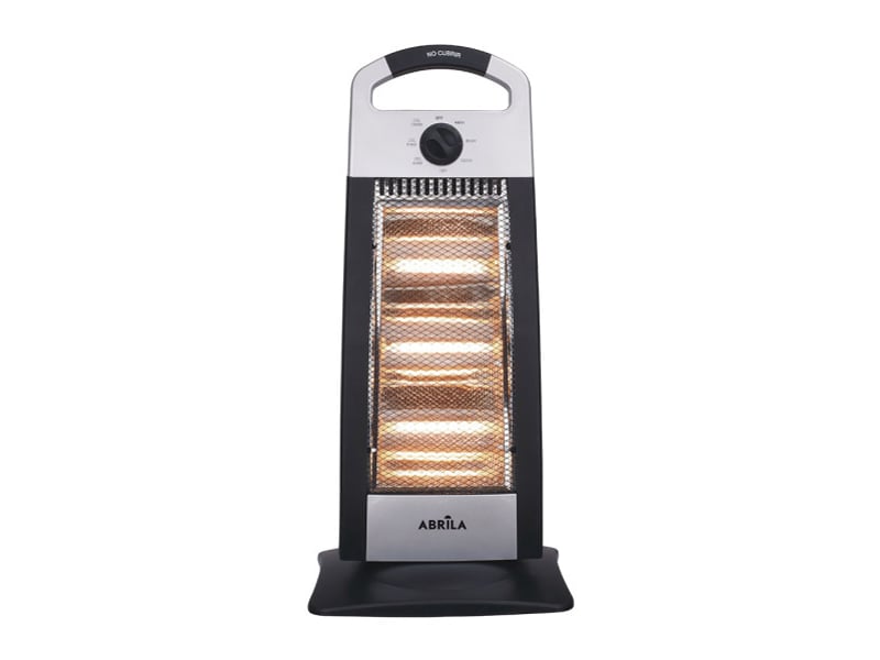  Fabrilamp candente chauffage radiant 1 200 w, 3 puissances, oscillant, noir et argenté, 62 × 28 × 24 cm 202331278 - Conforama A