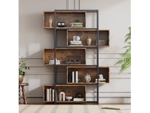 Bibliotheque coloris  bicolore 5 étagère(s) HAUSS SPOLE  - 121 cm x 176 cm