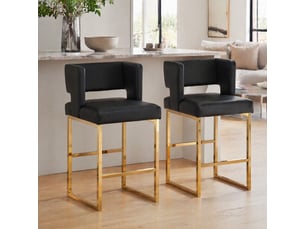 tabouret de bar <strong>HAUSS SPOLE</strong> - bicolore hauteur d'assise 66 cm vendu Par paire