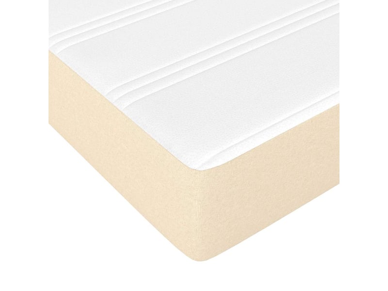  Matelas de lit à ressorts ensachés fermeté moyenne crème 100x200x20 cm tissu  - Conforama E
