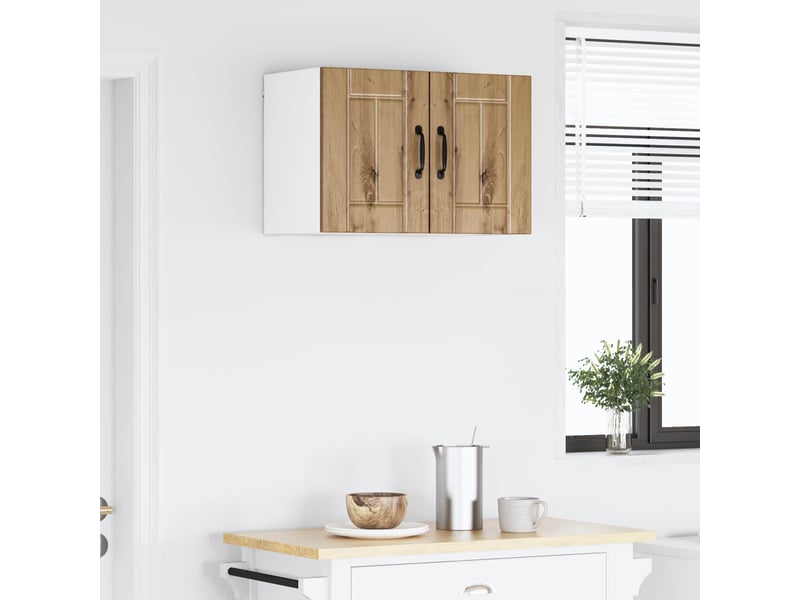  Armoire de cuisine 2 pcs chêne artisanal bois d'ingénierie shl6437  - Conforama D
