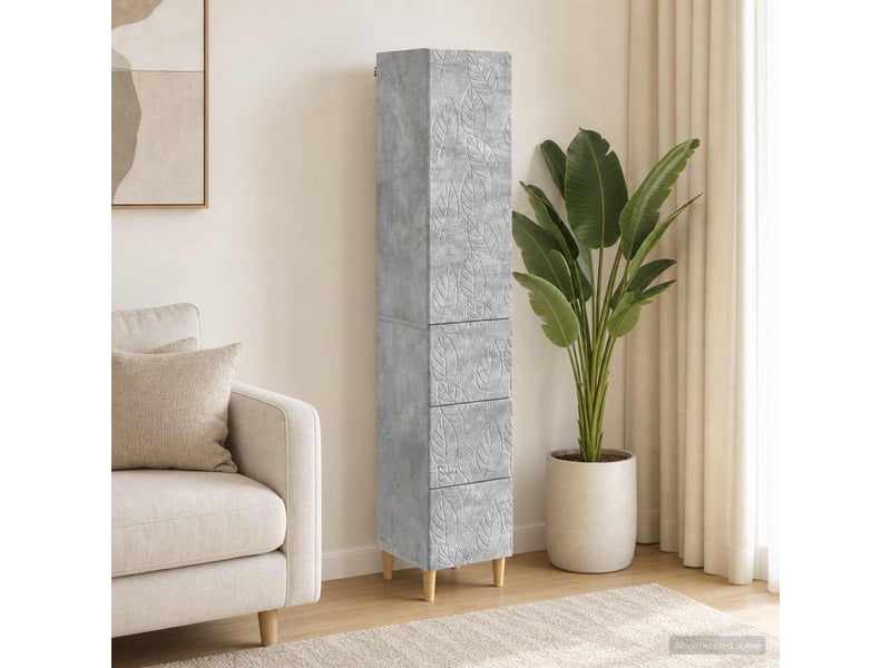 Ensemble de meubles 2 pcs, rangement de salon 33 x 34,5 x 90 cm bois d'ingénierie shl1163  - Conforama B