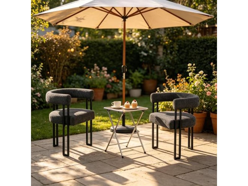 Chaises confortables - salle à manger et salon - dossier et accoudoirs intégrés - cafélecturemaquillage, lot de 2 - Conforama B