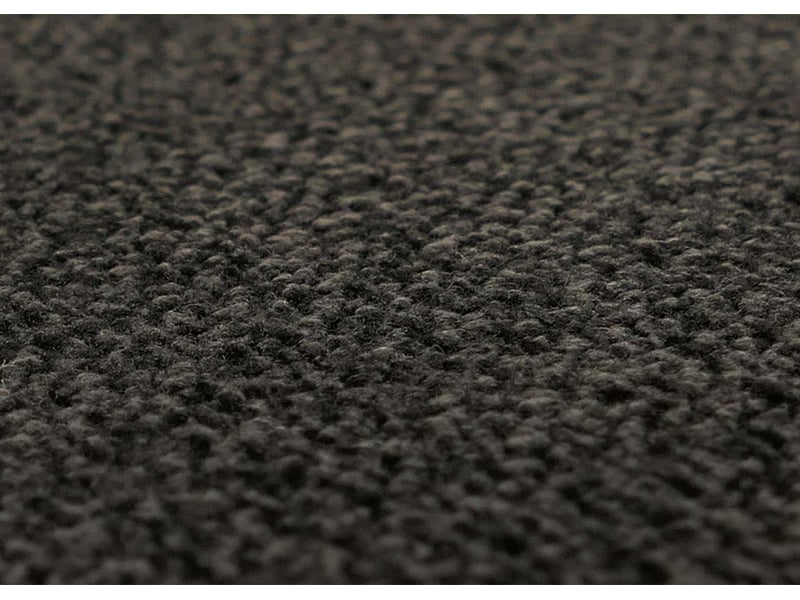  Lot de 6 chaises de salle à manger dossier haut assise rembourrée et protections de sol tissu noir et bois massif 04_0009068  - Conforama B