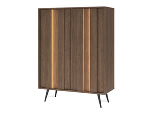 Buffet 2 porte(s)   DMORA Hafano - 94 cm coloris marron 