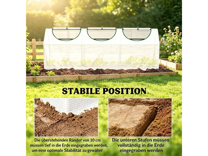 Serre de jardin robuste, abri plantes modulaire, protection vent et intempéries, compact - Conforama D