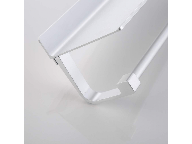  Porte-essuie-tout avec étagère, montage mural, adapté au rangement de la cuisine et de la salle de bain, argent (33 x 8,5 x 8,2 cm)  - Conforama D
