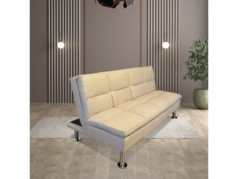Banquette clic clac 3 places beige - vanan Vanan02 - Conforama B