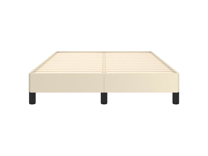  Lit double- lit adulte -  cadre de lit sans matelas crème 120x190 cm similicuir  - Conforama D