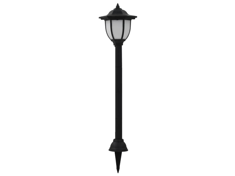  Lot de 3 lampes solaires d'extérieur jardin 16,5 x 14,5 x 73 cm avec installation facile en polypropylène noir 02_0045902  - Conforama C
